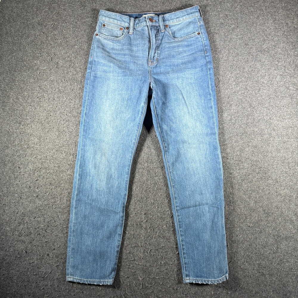 Madewell The Perfect Vintage Jean Medium Blue High Rise Straight Leg Denim 29